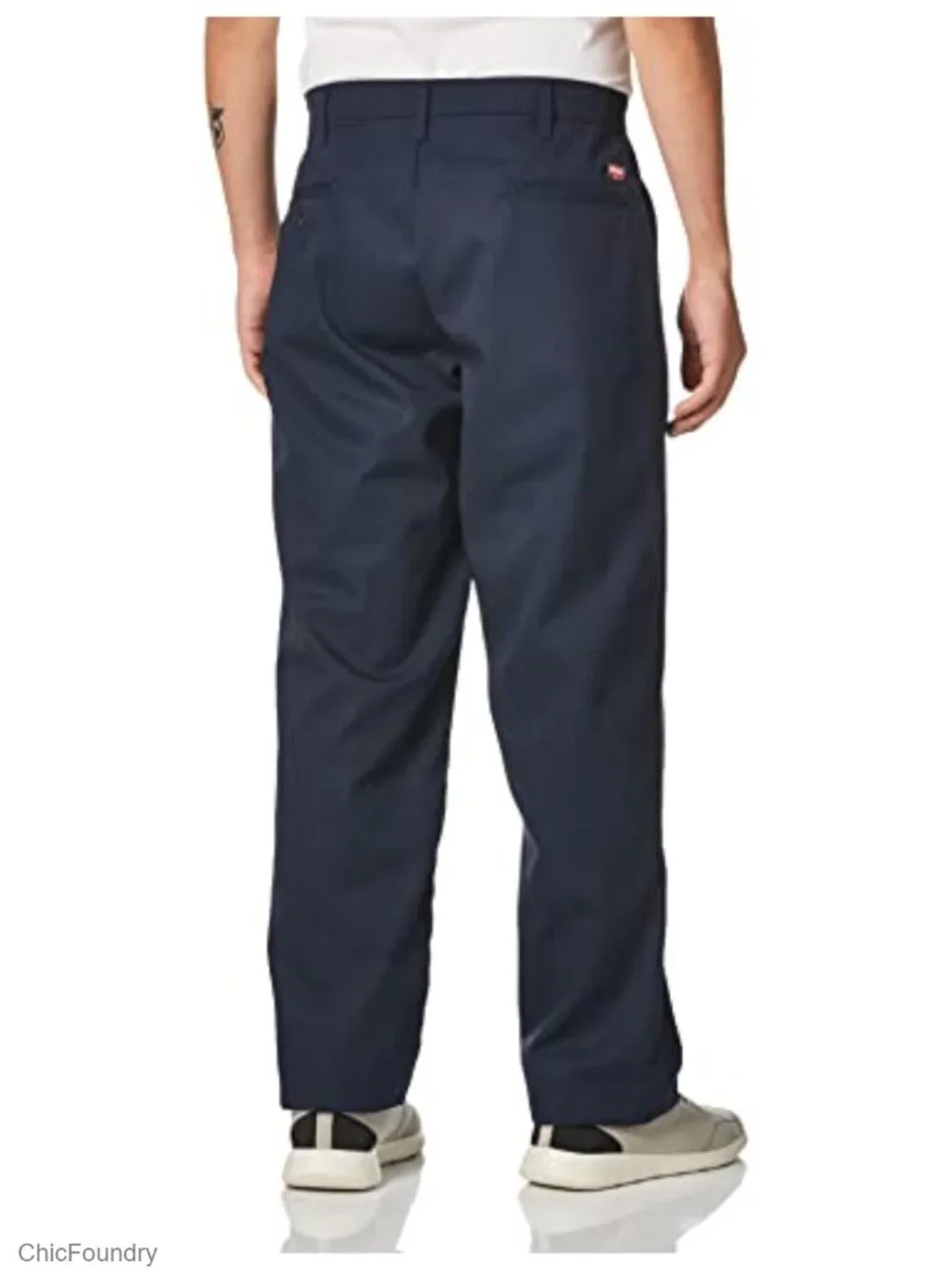 Men's Elastic Insert Work Pants – 65% Polyester 35% Cotton Twill